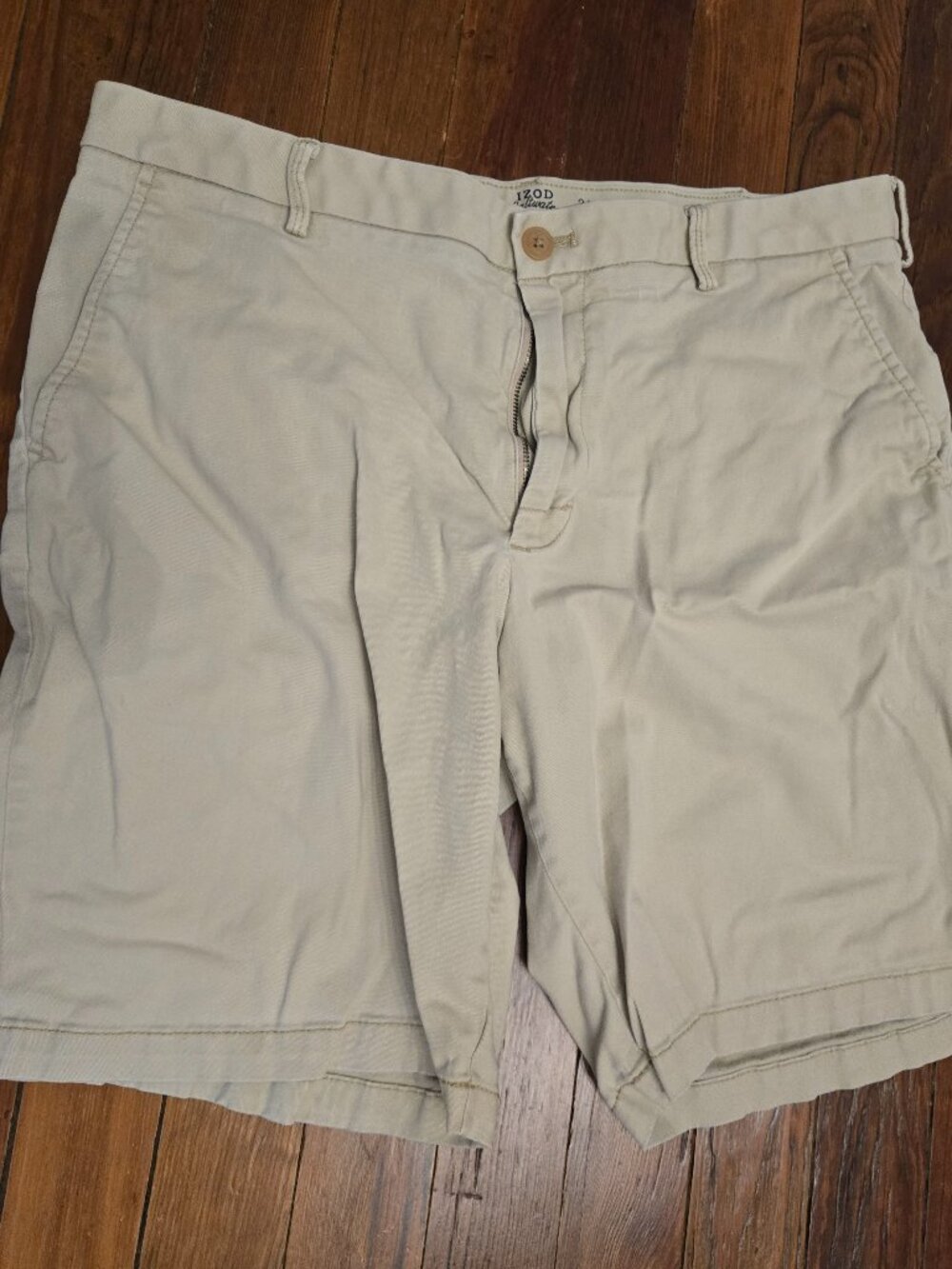 Izod Mens Saltwater Stretch Khaki Short 34in
